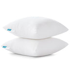 Oubonun 22 x 22 Throw Pillow Inserts - Soft, Plush & Decorative Down Alternative Pillows for Couch Sofa Bed, Machine Washable - White, Pack of 2 - size: 22x22 Inch (Pack of 2)