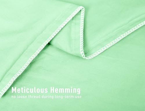 Sunflower Queen Pillowcases Set of 2, 100% Cotton Queen Size Pillow Cases 2, 20×30 inches Green Ash, Soft and Breathable - color: Green Ash, size: Queen (20"x30")