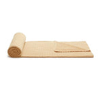 Amazon Basics Chunky Cable Knit Throw Blanket for Couch, Sofa, Bed, Lightweight Soft Cozy, 50" x 60", Sand - color: Sand, style: Knitted