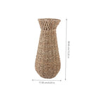 Holibanna Floor Vase Decorative Woven Vase Plant Stands Rustic Wedding Decor Wicker s Tall Ornament European Style Flower Basket Desktop Flower Arrangement Office Straw