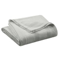 Vellux 100% Cotton Blanket, Twin, 66x90, Grey | Soft, Breathable Knit, Lightweight, All Season, Machine Washable, Oeko-Tex Certified, Hotel Quality - color: Grey, size: Twin