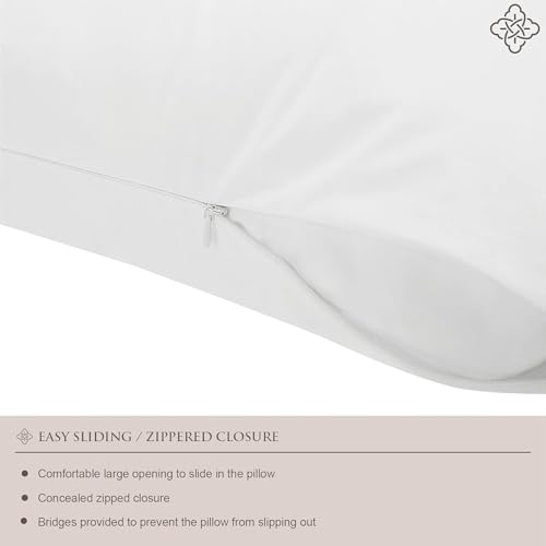Bioweaves 100% Organic Cotton Breathable Pillow Protectors GOTS Certified with Zipped Closure – Youth - 16” x 22”, 2-Pack - size: Youth - 16"x22" - 2 pack