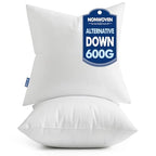 MIULEE Set of 2 Throw Pillow Inserts 20x20 Inches, 100% Virgin Filling Nonwoven Pillow Inserts for Couch Sofa Living Room - size: 20x20