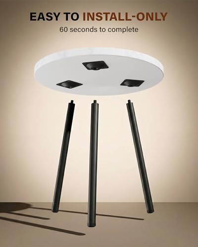 Plant Stand Indoor Tall: Corner Wood Plant Stand 2 Pack Mid Century Modern Decor - Small Round Plant Table for Indoor Plants - Outdoor Plant Holder for Patio Living Room Office (White Marble) - color: White Marble, size: 14"&20"