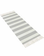 Simple Gray Stripes Kitchen Runner Rug 2'x4', Washable Woven Cotton Area Rug Bathroom Hallway Rug, Geometric Vertical Linens Modern Minimalism Entryway Bedroom Rug Non Slip Throw Rug Carpet - color: Grey, size: 2 x 4 ft