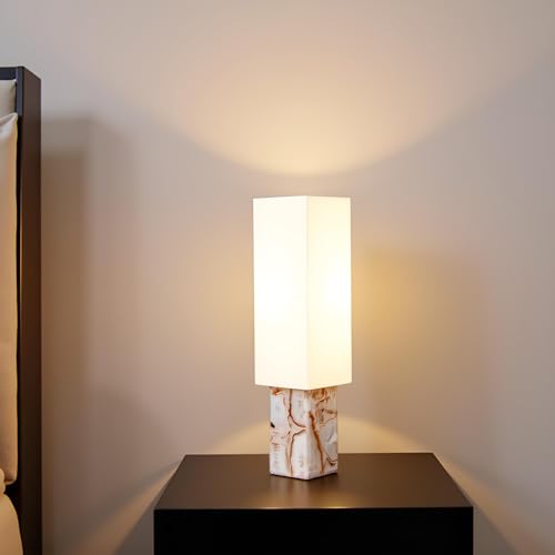 Cruiser’s Caché 18" Contemporary Contemporary Agate Table Lamp, Natural Color with Handloomed Fabric Lampshade - style: Contemporary Agate