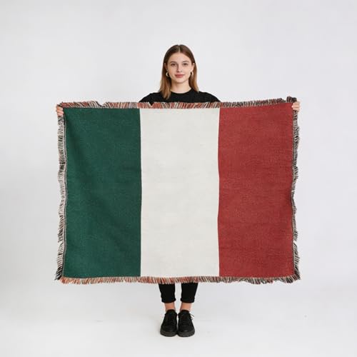 Pure Country Weavers Italy Flag Blanket - Gift Tapestry Throw Woven from Cotton - Made in The USA (69x48) - color: Italy Flag