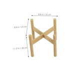 Abaodam Bamboo Plant Pot Stand Indoor Plant Display Rack Boho Style Flower Pedestal