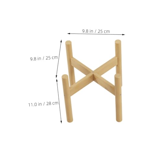 Abaodam Bamboo Plant Pot Stand Indoor Plant Display Rack Boho Style Flower Pedestal