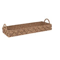Creative Co-Op Bankuan Rope Diamond Weave Tray with Handles - size: 32" x 13" x 4"