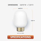 ‎Newhouse Lighting Altura, Brass 2700K Dimmable Cordless USB-C Rechargeable Glass Table Lamp NHTL-AL-BRS, Cordless Desk Lamp for Living Room, Bedroom, Coffee Table, and Other Cozy Home Decor - style: Altura Table Lamp