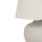 Nourison Home 20" Sand (Light Beige) Neutral Ceramic Table Lamp with Fabric Shade, Bedside Nightstand Lamp for Bedroom, Living Room, Entryway - color: Sand