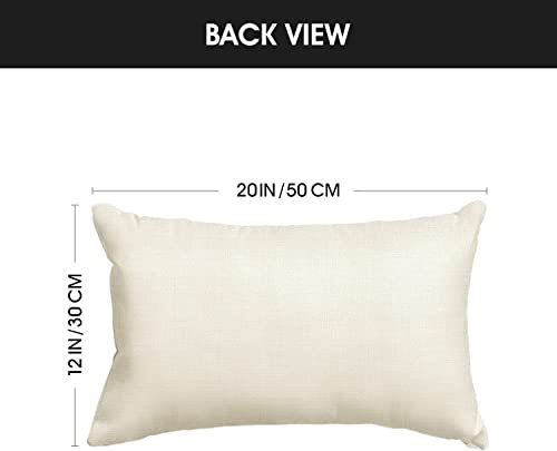 AVOIN colorlife Boho Throw Pillow Cover, 12 x 20 Inch Bohemia Ethnic Style Carpet Pattern Cushion Case for Sofa Couch - size: 20" x 12" (Pack of 1)