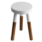 LitaEther 12" Reverse Dipped Wood Plant Stand, Wood Accent Stool,Side Table Set Bath Stool (20"+24" Tall) - size: 20"+24" Tall