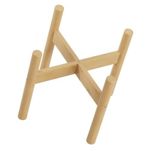 Abaodam Bamboo Plant Pot Stand Indoor Plant Display Rack Boho Style Flower Pedestal