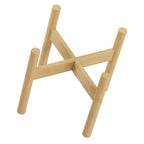 Abaodam Bamboo Plant Pot Stand Indoor Plant Display Rack Boho Style Flower Pedestal