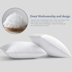 MIULEE 24 x 24 Pillow Inserts (Set of 2) -Decorative Throw Pillows with 100% Cotton Covers Square for Sofa Couch - size: 24x24 Inch