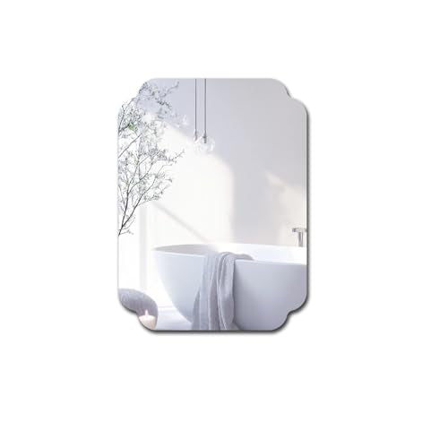 Rectangular Acrylic Mirror Anti-Scratch Unbreakable Shatterproof HD Tempered Wall Decorative Mirrors for Restaurant Bedroom Kitchen Office Gym(Rectangular 1,11.81 "x 15.75") - color: Rectangular 1