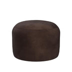 Asuprui Pouf Ottoman Unstuffed Round Poof Seat Foot Stool Ottoman Foot Rest No Filler 20x20x12 Inches Fuzzy Chair Floor Pouf Storage for Living Room Bedroom Coffee - color: Coffee