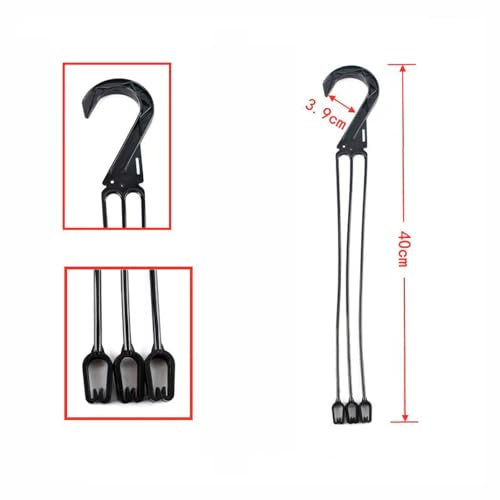 USUNQE Hanging Planter Holder, 6 pcs Plastic Chain for Hanging Flower Pot Plant Hook Lantern Bird Feeder Outdoor Basket