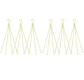 garini 6 Pack, 23 Inch Hanging Baskets Chain, Gold Hanging Chains with Hooks, Replacement Plant Hangers for Planters, Bird Feeders and Lanterns - color: Gold, size: 6P
