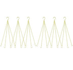 garini 6 Pack, 23 Inch Hanging Baskets Chain, Gold Hanging Chains with Hooks, Replacement Plant Hangers for Planters, Bird Feeders and Lanterns - color: Gold, size: 6P