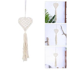 Elegant Macrames Woven Wall Hangings Tapestrys Tassels Cotton Rope Heart Shaped Dreamcatchers Wedding Decorations Wall Hangings Tapestrys