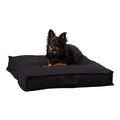 South Pine Porch Mila Square Tufted Pillow Style Dog Bed, Black, Small (24" x 24") - color: Black, size: Small (24" x 24")