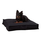 South Pine Porch Mila Square Tufted Pillow Style Dog Bed, Black, Small (24" x 24") - color: Black, size: Small (24" x 24")