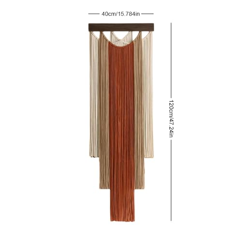 M MANUAL Macrame Wall Hanging 15.7x47.2Inch Fiber Handmade Macrame Wall Hanging Bohemian Yarn Tapestry Living Room Bedroom Modern Home Decor For Boho Home Decoration (B) - color: B