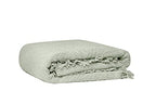 GLORY SEASON 100% Cotton Throw Blanket with Fringe Tassels Wraps Cover for Bed Couch and Living Room Sofa,Chair 50x60 Inches, Green - color: Morandi Green