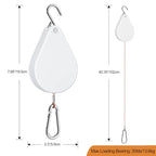 2026 Upgraded Retractable Plant Hanger,Plant Pulleys for Hanging Plants,Easy to Raise and Lower,Quick Lock,Heavy Duty, Adjustable Hook for Garden Baskets Pots,Birds Feeder,(3Pcs,White) - color: 3pcs-white