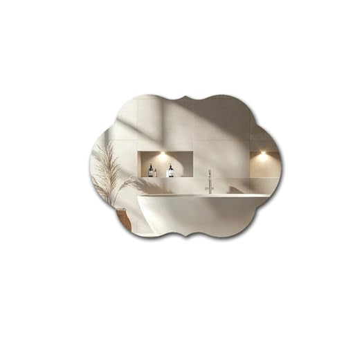 Antique Acrylic Mirror Anti-Scratch Unbreakable Shatterproof HD Tempered Wall Decorative Mirrors for Restaurant Bedroom Kitchen Office Gym(Antique Style 2,11.81 "x 15.75") - color: Antique Style 2
