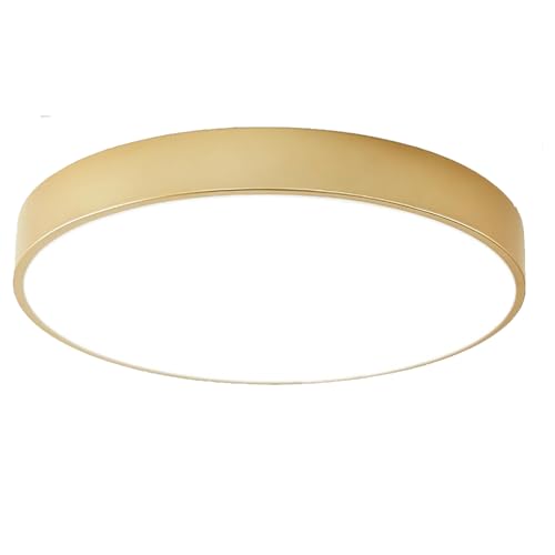 Flush Mount Ceiling Light Gold 12 Inch LED Dimmable Ceiling Light 24W 5CCT(2700K-5000K) Bedroom Lamp Entryway for Bedroom Foyer Kitchen Entryway Closet Hallway - color: Gold