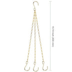 PINGEUI 8 Pack Gold Hanging Baskets Chains, 16 Inch Heavy Duty Metal Hanging Basket Chain Decorative Chains with S Hook, Plant Hanger Indoor Outdoor Replacement Hanging Chains