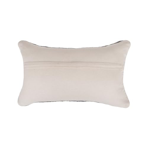 · REDEARTH · Boho Textured Throw Pillow Cushion Covers - Lumbar Woven Tufted Decorative Farmhouse Cases Set for Couch, Sofa, Bed, Chair, Dining, Covered Patio; 100% Cotton (12"x20", Indigo) Pack of 2 - color: Indigo, size: 12" x 20" (Pack of 2)