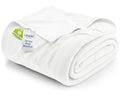Utopia Bedding Knit Blanket Queen Size (90x90 Inches, White) Soft Lightweight Jersey Breathable Sweatshirt Blanket for Bed,Couch & Sofa - color: White, size: Queen