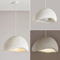 Scandinavian Pendant Lights Kitchen Island White Concrete Cement Look Pendant Light Dome Hanging Lamp Wabi Sabi Chandelier - Medium - color: White, size: Medium 15.7”