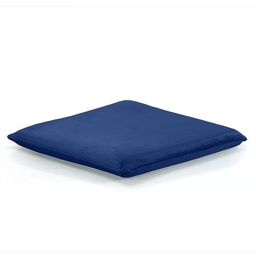 Augld Square Chair Seat Cushion Memory Foam Chair Cushion for Kitchen, Dining,Office or Car 16x16 in Navy - color: Navy, size: 16x16 In