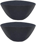 Non-Woven Fabric Plant Grow Bags Replacement Coco Liner Window Basket,Trough Shaped Wall and Deck Mount Planters,Round Hanging Basket (2Pack, 12IN)