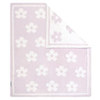 Living Textiles Purple Flower Chenille Soft Baby Blanket Reversible Premium Cozy Fabric for Best Comfort - Infant, Toddler, Newborn, Swaddle, Nursery, Girl, Unisex, Throw, Crib, Stroller, Gift 40x30in - color: Purple Flower