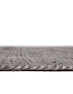 Unique Loom Braided Jute Collection Area Rug - Dhaka (1' 2" x 10' Table Runner, Gray) - color: Grey, size: 1'2" x 10' (Table Runner)