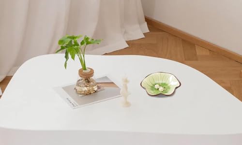 JAMEND CLXP Ice Cracking Leaf Jewelry Dish, Decorative Ring Holder Small Trinket Tray Bowl, Gifts for Daughter Mom Friends, Grass Green. - color: Grass Green-Ice
