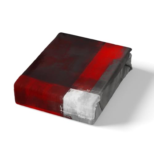 Art Graffiti Geomerty Comforter Cover,Red Grey White Rectangle Duvet Cover Set for Girls Teens Bedroom Gift,Abstract Geometric Painting Soft Bedding Set with 2 Pillowcases, Full Size (No Comforter) - color: Multi 14, size: Full 80"x90"