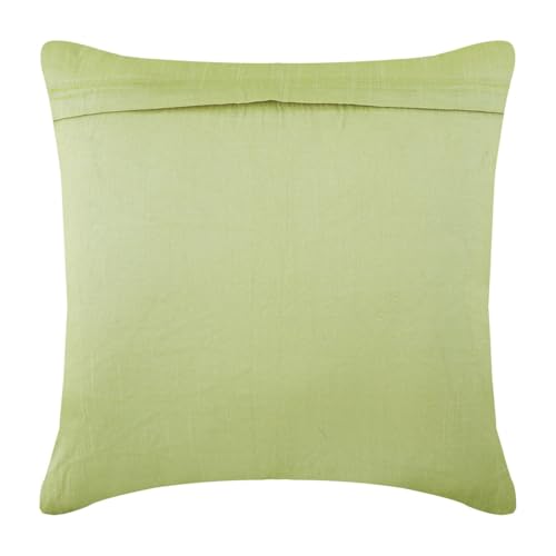 The HomeCentric Pillow Covers, Lime Green Throw Pillows for Couch 16x16 inch (40x40 cm) Silk Zippered Pillow Covers, Birds, Pigeon, Sequins Embellished, Modern Designer Toss Pillow - Pigeon Love - color: 16. Lime Green (Pigeon Love), size: 16" x 16" (Pack