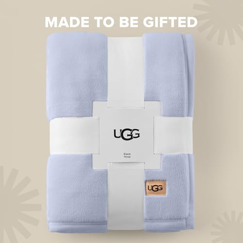 UGG Coco Throw Blanket – Soft & Cozy Bedding for Couch, Perfect Warmth Throw for Living Room, House Warming Gifts or Luxurious Gifts for Men, 50" x 70", Lavender Misty Wisteria - color: Lavender