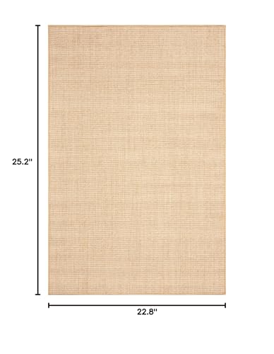Martha Stewart x SAFAVIEH Area Rug Collection - 1'9" x 2'10", Beige & Ivory, Sisal & Jute, Farmhouse Style, Ideal for Living Room, Bedroom, Office, Dining Space (MSR9501C) - color: Beige/Ivory, size: 1'9" x 2'10" (Rectangular)