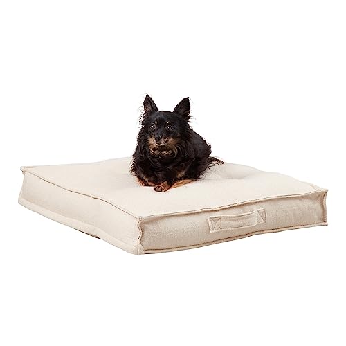 South Pine Porch Mila Square Tufted Pillow Style Dog Bed, Cream, Small (24" x 24") - color: Cream, size: Small (24" x 24")