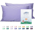 Sunflower Queen Pillowcases Set of 2, 100% Cotton Queen Pillow Cases 2, 20×30 inches Lavender, Soft and Breathable - color: Lavender, size: Queen (20"x30")