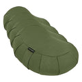 Retrospec Sedona Zafu Meditation Cushion Filled w/Buckwheat Hulls - Yoga Pillow for Meditation Practices - Machine Washable 100% Cotton Cover & Durable Carry Handle; Crescent, Basil (Pack of 4) - color: Basil, size: 1 Count (Pack of 4)